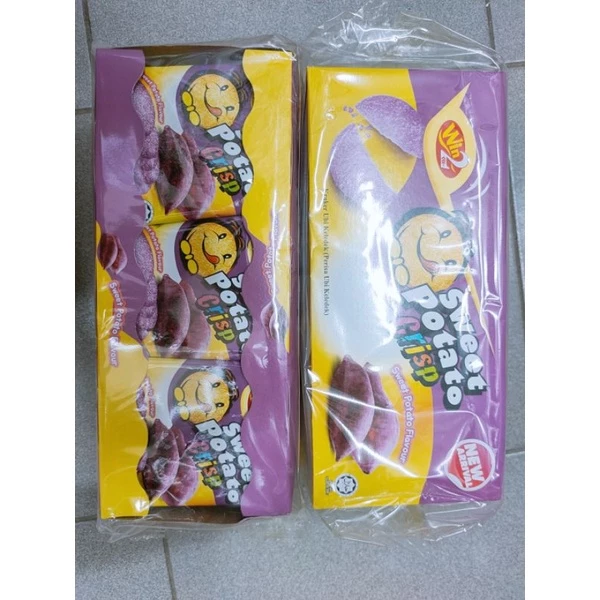 Win2 Baked Potato Crisp 20g x 30pcs - Healthy Halal Snack (Sweet Potato)