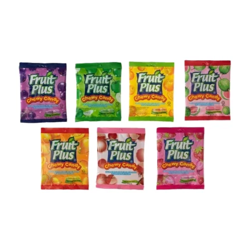 Fruit Plus Chewy Candy 120G - Apple / Black Currant / Strawberry / Guava / Lychee / Orange / Mango / Musang King / Milk Plus / Cool Blue / Mint Plus