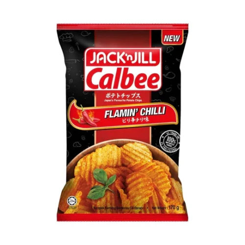 sg-11134201-7rdx2-lz7oedeloljb02.webp JACK N JILL Calbee Potato Chips 60G - Flamin Chili / Smoky BBQ / Classic Salted
